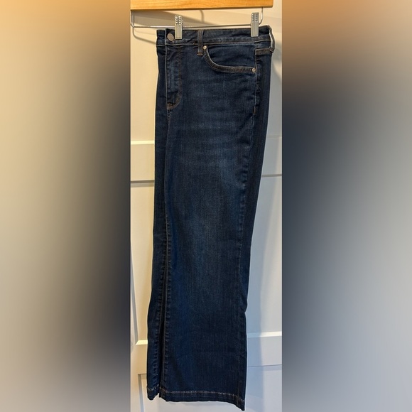 NYDJ Julia flare high rise dark wash jeans women size 12 - Picture 5 of 12